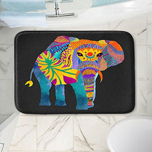 Load image into Gallery viewer, DiaNoche Designs Memory Foam Bath or Kitchen Mats by Pom Graphic Design - Whimsical Elephant II, Large 36 x 24 in
