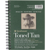 Strathmore Tan Drawing 400 Series Toned Sketch Pad, 5.5