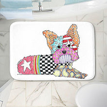 Load image into Gallery viewer, Dia Noche Memory Foam Bathroom or Kitchen Mats by Marley Ungaro - Yorkie Dog - Small 24 x 17 in
