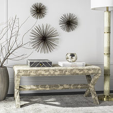 Load image into Gallery viewer, Safavieh Mercer Collection Melanie Bench, Taupe and Beige
