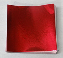 Load image into Gallery viewer, Candy Molds N More 6 x 6 inch Red Confectionery Foil Wrappers, 500 Sheets

