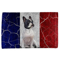 French Bulldog Live Forever Flag All Over Hand Towel Multi Standard One Size