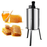 Happybuy Honey Extractor Bee Honey Extractor Electric Honeycomb Spinner 2 Two Frame Stainless Steel Beekeeping Accessory (2 Frame Electric Honey Extractor)
