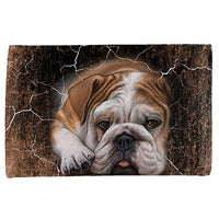 Old Glory English Bulldog Live Forever All Over Hand Towel Multi Standard One Size