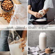 Load image into Gallery viewer, Pro Quality Nut Milk Bag   3 Xl12&quot;X12&quot; Bags   Commercial Grade Reusable All Purpose Food Strainer
