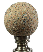 Load image into Gallery viewer, Ceramic 35mm Sand Ball Antique Base Finial 2&quot; h
