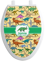 RNK Shops Dinosaurs Toilet Seat Decal - Elongated (Personalized)