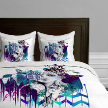 Load image into Gallery viewer, Deny Designs Holly Sharpe Tribal Girl Colourway Duvet Cover, King
