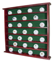 Load image into Gallery viewer, Golf, Gifts and Gallery Mahogany Golf Ball Display Cabinet - 49 Balls
