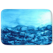 Load image into Gallery viewer, DiaNoche Designs Memory Foam Bath or Kitchen Mats by Julia Di Sano - Into the Eye Turquoise, Large 36 x 24 in
