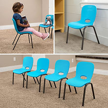 Load image into Gallery viewer, Lifetime 80472 Kids Stacking Chair (4 Pack), Glacier Blue
