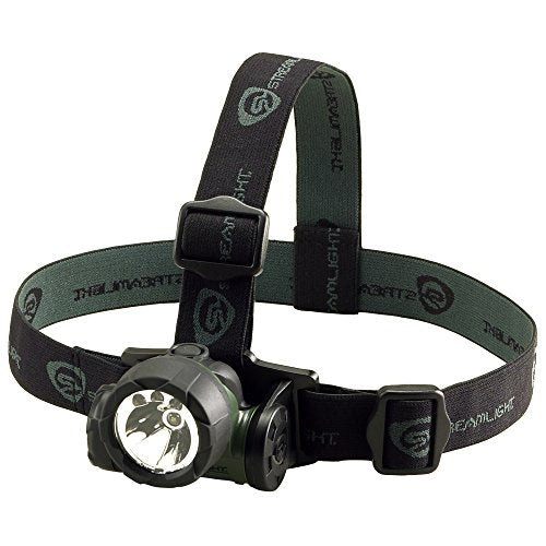 STREAMLIGHT Trident LED Headlamp, AAA, Green/White, 6-80 Lumens, Green, 61051