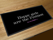 Load image into Gallery viewer, Artylicious Audrey Hepburn Happy Girls Quote bar Runner Counter mat
