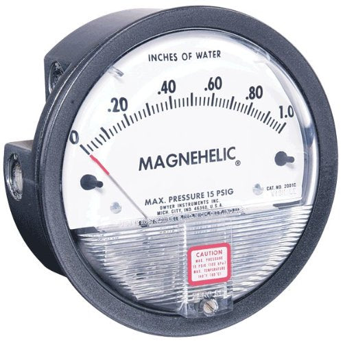 Dwyer Magnehelic Differential Pressure Gage, 2015-LT, 0-15