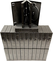 (24) Quad AlphaPak Dark Gray DVD Cases / Boxes - DV4R40DG