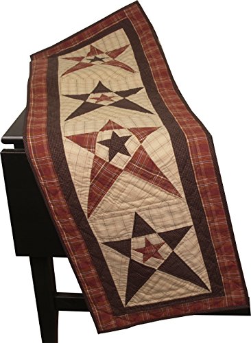 Primitive Country Star Table Runner Quilt 50