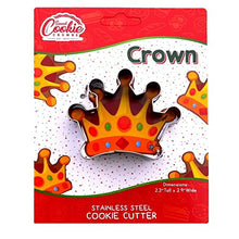 Load image into Gallery viewer, Sweet Cookie Crumbs Crown Cookie Cutter - Stainless Steel
