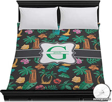 Load image into Gallery viewer, RNK Shops Hawaiian Masks Duvet Cover - Full/Queen (Personalized)
