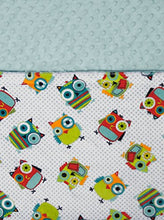 Load image into Gallery viewer, Baby Laundry Patterned Baby Blanket for Boys Girls - Owls/Tiffany Bump Baby (27&quot;x36&quot;)
