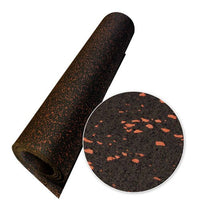 Rubber-Cal Elephant Bark Flooring, Red Dot, 3/8-Inch x 4 x 11-Feet