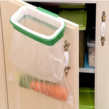 Load image into Gallery viewer, Lunies Hanging Trash Garbage Bag Holder for Kitchen Cupboard,RV,Green and White, 22 15.5 cm,
