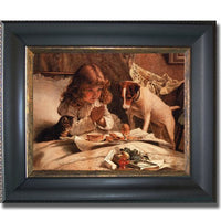 Artistic Home Gallery Suspense by Charles Barber Premium Black & Gold Framed Canvas (Ready-to-Hang)