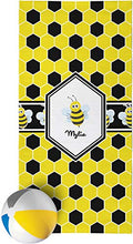 Load image into Gallery viewer, YouCustomizeIt Honeycomb Beach Towel (Personalized)
