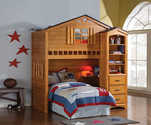 Load image into Gallery viewer, ACME Tree House Loft Bed, Rustic Oak
