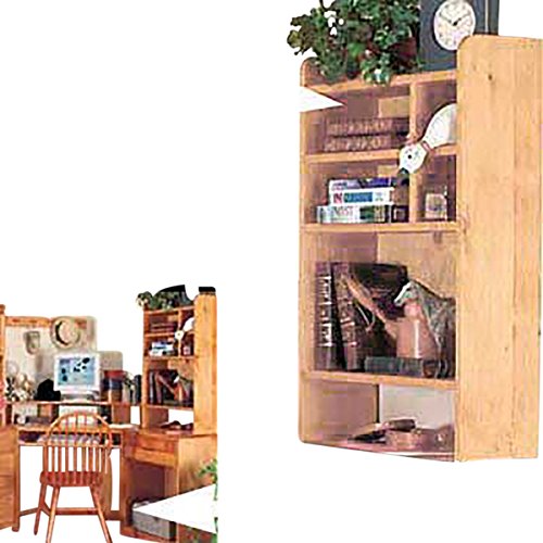 Renovators Supply Manufacturing Wood Desktop Shelf Organizer Unit Unfinished Pine 22.5 Inches
