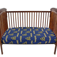 College Covers West Virginia Mountaineers Pair of Fitted Crib Sheets, 28