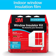 Load image into Gallery viewer, 3M Indoor Window Insulator Kit, Window Insulation Film for Heat and Cold, 5 - 3&#39;x5&#39; Windows
