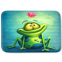 Load image into Gallery viewer, DiaNoche Designs Memory Foam Bath or Kitchen Mats by Tooshtoosh - The Frog II, Large 36 x 24 in
