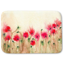 Load image into Gallery viewer, DiaNoche Designs Memory Foam Bath or Kitchen Mats by Brazen Design Studio - Field of Poppies, Large 36 x 24 in
