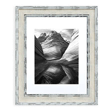 Load image into Gallery viewer, 11x14 Picture Frame Distressed Cream - Matted to 8x10, Frames by EcoHome
