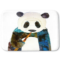 DiaNoche Designs Memory Foam Bath or Kitchen Mats by Marley Ungaro - Panda, Large 36 x 24 in