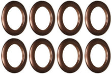 Load image into Gallery viewer, Dritz Home 44370 Round Curtain Grommets, 1-9/16-Inch, Copper (8-Piece)

