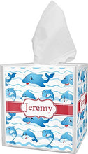 Load image into Gallery viewer, RNK Shops Dolphins Tissue Box Cover (Personalized)
