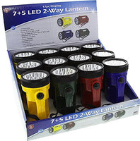 SE - Lantern - 7 + 5 LED, 2 Way, 12 Pc Display - FL7502