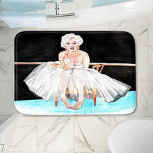 Load image into Gallery viewer, Dia Noche Memory Foam Bathroom or Kitchen Mats by Marley Ungaro - Marilyn Ballerina - Small 24 x 17 in
