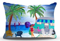 Bikini Beach Retro Camper Pillow Sham From Art (30 x 20)