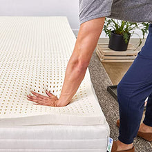 Load image into Gallery viewer, Pure Green Natural Latex Mattress Topper - Medium Firmness - 3 Inch - Full Size (GOLS Certified Organic)
