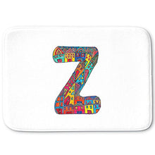 Load image into Gallery viewer, Dia Noche Memory Foam Bathroom or Kitchen Mats by Dora Ficher - Letter Z - Small 24 x 17 in
