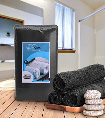 Utopia Towels Bleach Safe Salon Towels - Pack of 24 Black Hand Towels –  HomeLoft - Europe