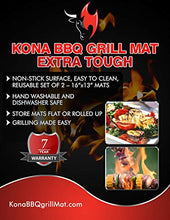 Load image into Gallery viewer, Kona Best BBQ Grill Mat - Heavy Duty 600 Degree Non-Stick Mats (Set of 2) - 7 Year Warranty
