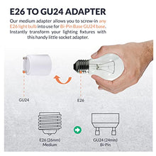 Load image into Gallery viewer, Adamax GU24 to E26 Standard Bulb Adapter, 5-Pack, A2426E-5,White

