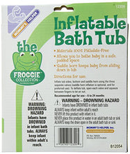 Load image into Gallery viewer, Mommy&#39;s Helper Inflatable Bath Tub Froggie Collection, White/Green, 6-24 Months
