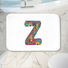 Load image into Gallery viewer, Dia Noche Memory Foam Bathroom or Kitchen Mats by Dora Ficher - Letter Z - Small 24 x 17 in
