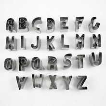 Load image into Gallery viewer, Metal Biscuit Pastry Cookie Cutter Jelly Craft Fondant DIY Kitchen Baking Tool Sandwiches A258 26 Little Letters A Set
