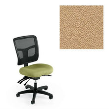 Load image into Gallery viewer, Office Master Yes Collection YS72 Ergonomic Task Chair - No Armrests - Black Mesh Back - Grade 1 Fabric - Spice Sesame Beige 1166 Plus Ergonomics eBook
