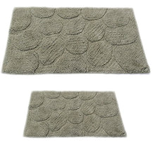 Load image into Gallery viewer, Castle Hill 2-Piece Palm Bath Rug, Light Sage, 17 by 24-Inch and 24 by 40-Inch
